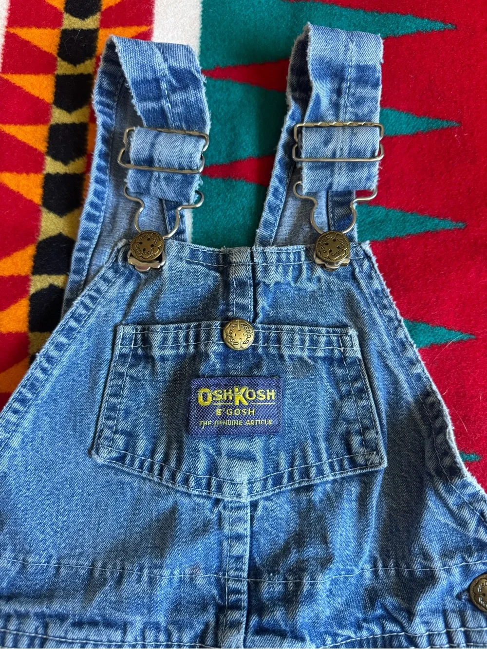 Vintage OshKosh B'gosh Classic Blue Denim Overalls for Kids